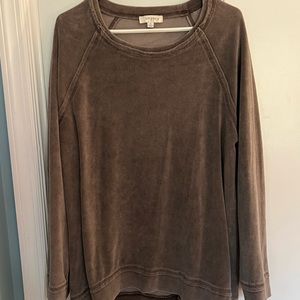 Umgee velour sweatshirt.